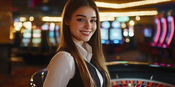 Koleksi permainan slot dan meja dealer langsung